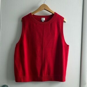 Classic Red Sleeveless Knit Top XXL ( Runs A Bit Smaller)